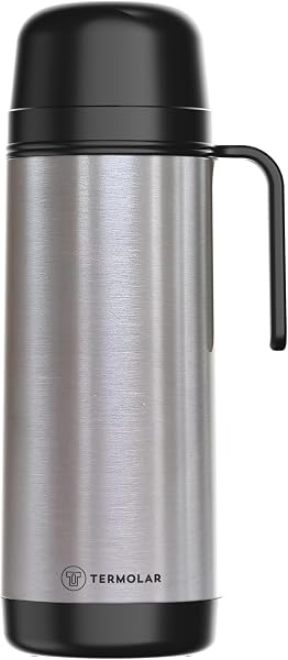 Garrafa Térmica Lúmina Preta 1L INOX