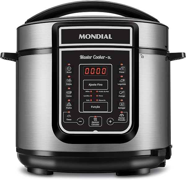Panela de Pressão Elétrica Digital Mondial Master Cooker 5L